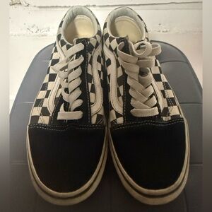 Vans Black and White Checkered Sneakers